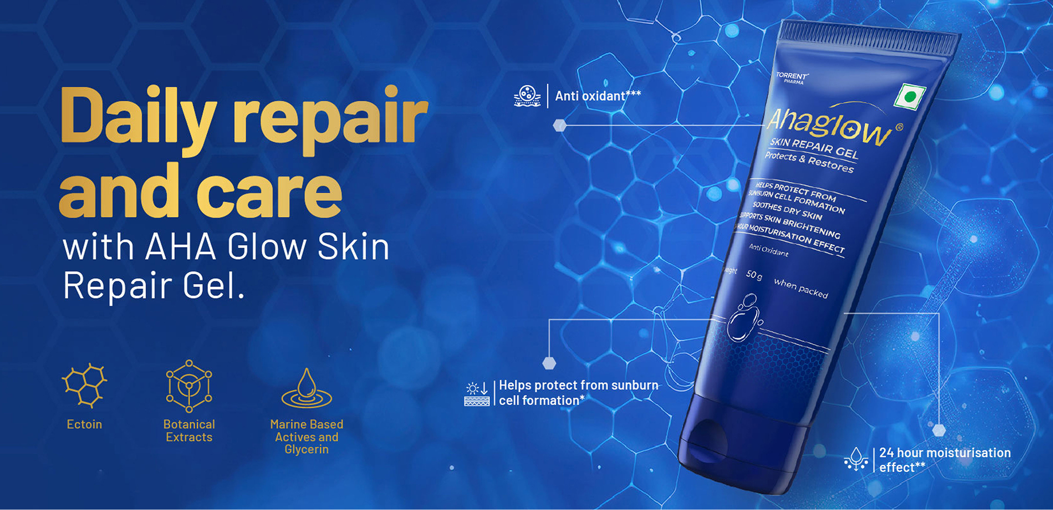 Ahaglow Repair Gel Banner